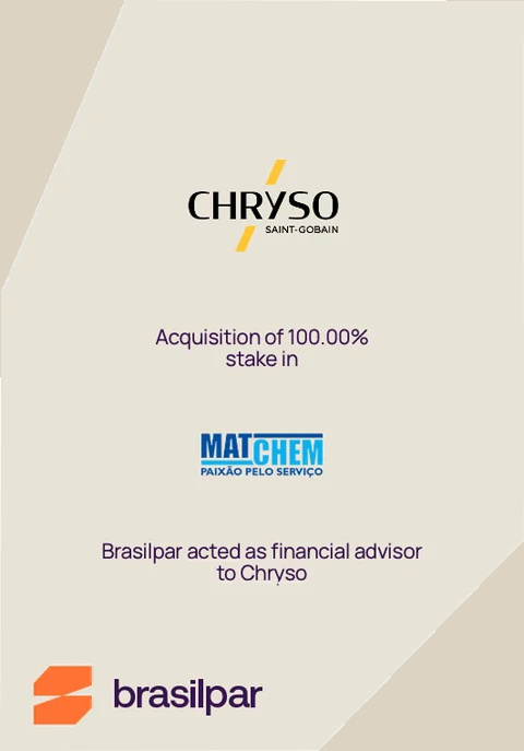 Chryso (Saint-Gobain) — acquisition de 100 % de MatChem