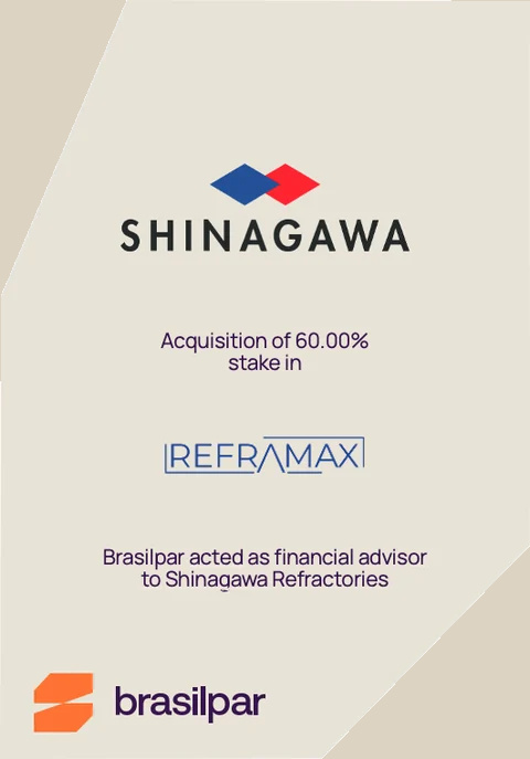 Shinagawa Refractories — acquisition de 60 % de Reframax